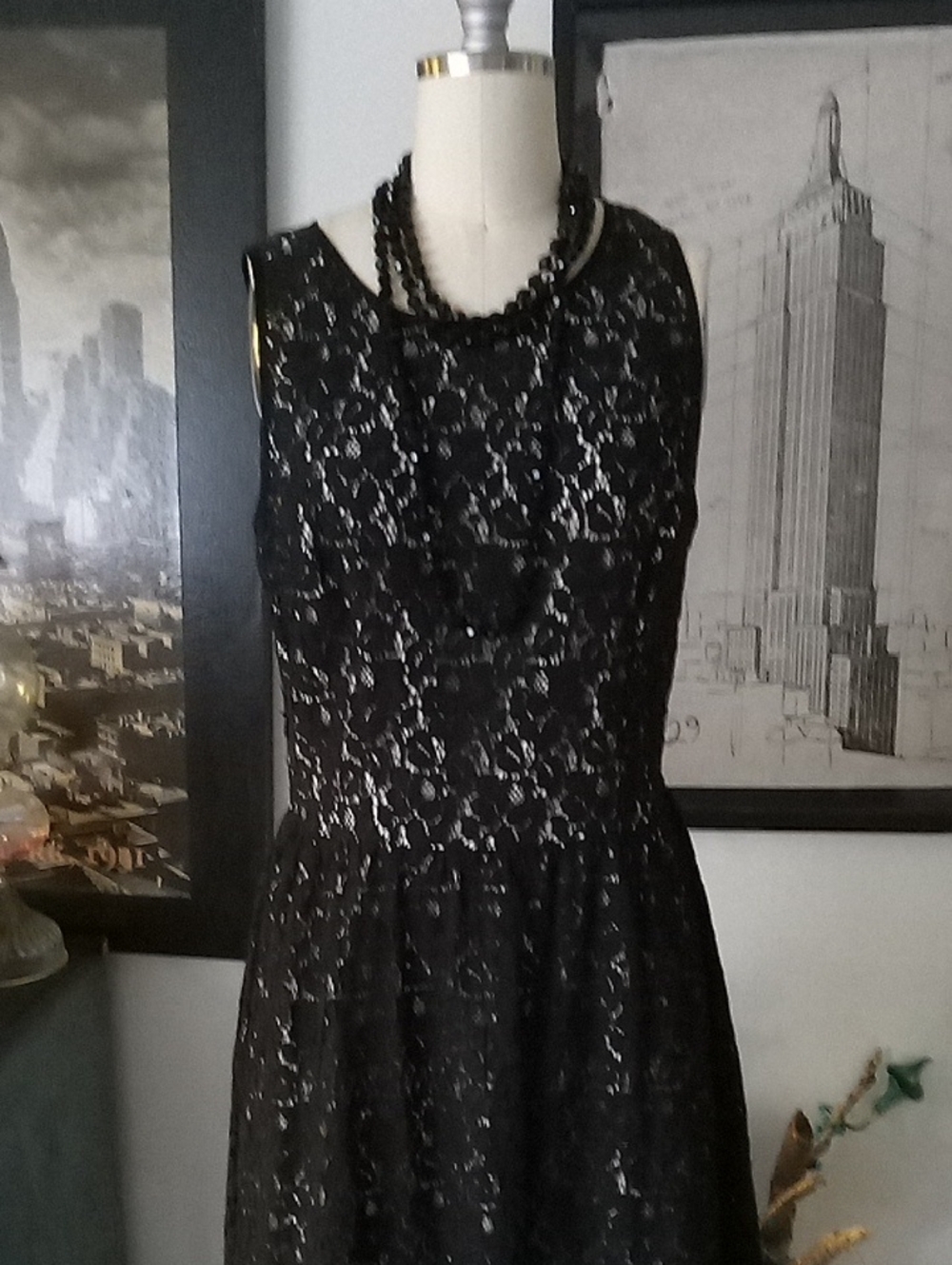 Karen Kane Black Lace Mini Dress - Picture 2 of 4